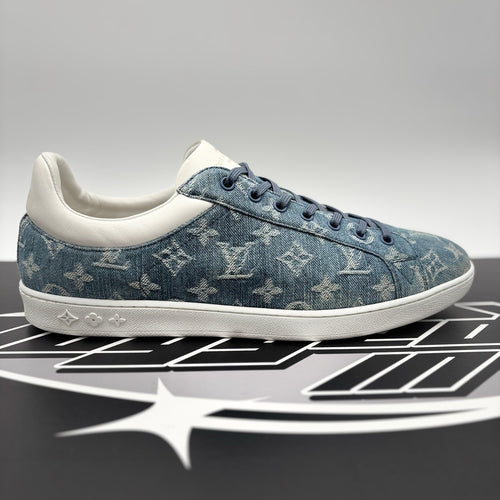 Size 11 LV (12-12.5 US) - Louis Vuitton Luxembourg ‘ Denim Monogram ‘ | GOOD!