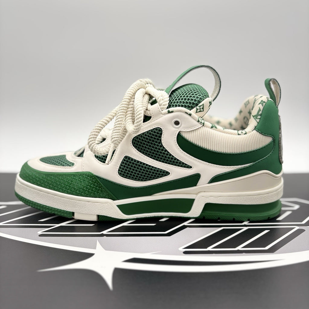 Size 9 LV (10-10.5 US) Louis Vuitton Skate ' Green, White ' | GREAT CONDITION!