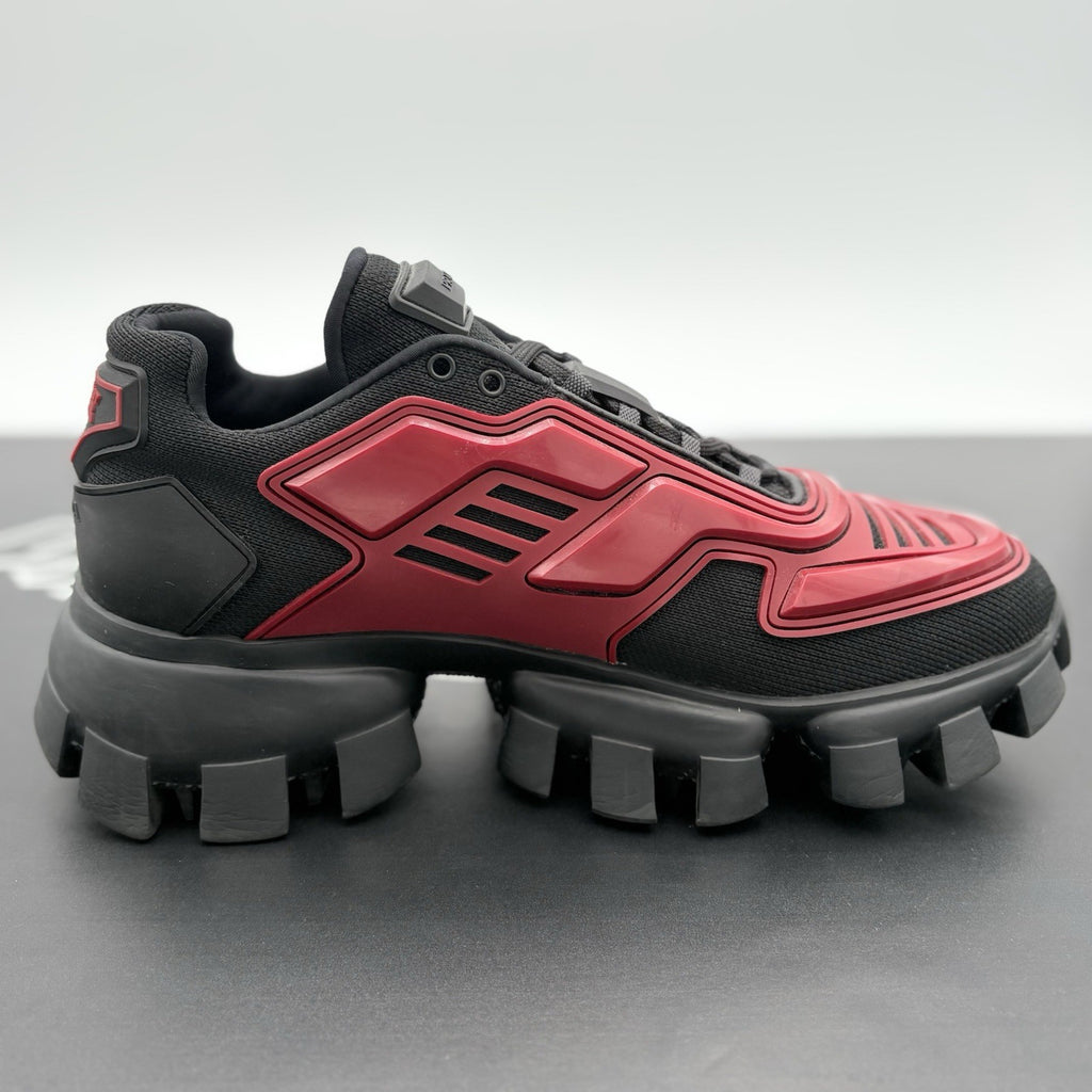 Size 7 UK (8 US) - Prada Cloudbust Thunder ' Red Black ' | SUPER CLEAN!