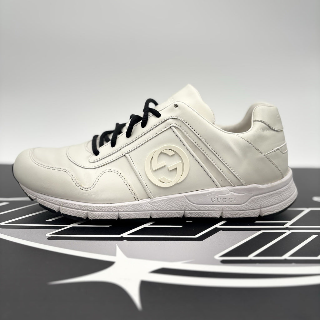 Size 6 G (6.5 US) - Gucci Leather Low Top ' White ' | GOOD CONDITION!