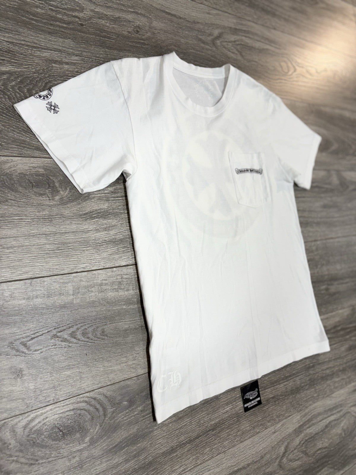 Size Medium - Chrome Hearts Plus Logo Short Sleeve T-Shirt ' White ' | EXCELLENT