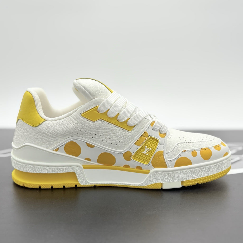 Size 6 LV (7-7.5 US) Louis Vuitton x Yayoi Kusama ' White Yellow ' | BRAND NEW!