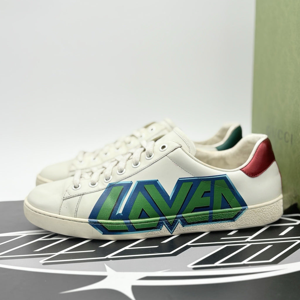 Size 9 G (9.5 US) - Gucci Ace Leather ' Loved '