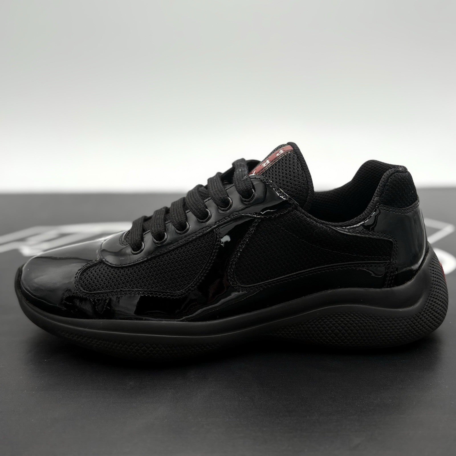 Size 5.5 UK (7.5 US) Prada Americas Cup ' Black ' | GOOD CONDITION!