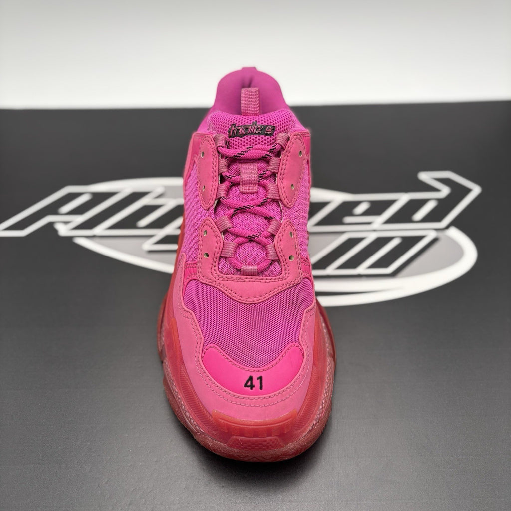 Size 41 (8 US) - Balenciaga Triple S ' Hot Pink ' | GOOD CONDITION!