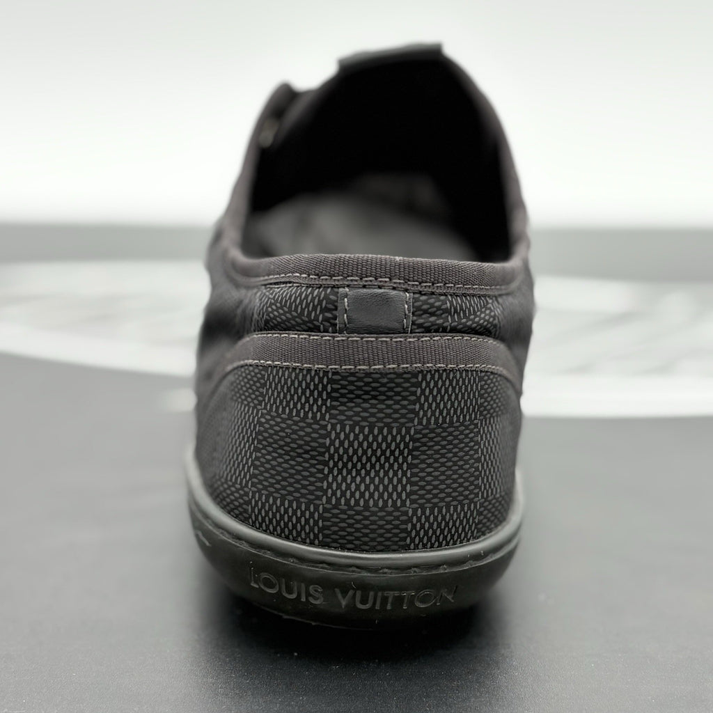 Size 7 LV (8-8.5 US) - Louis Vuitton Damier Low Top ' Black ' | GOOD CONDITION!