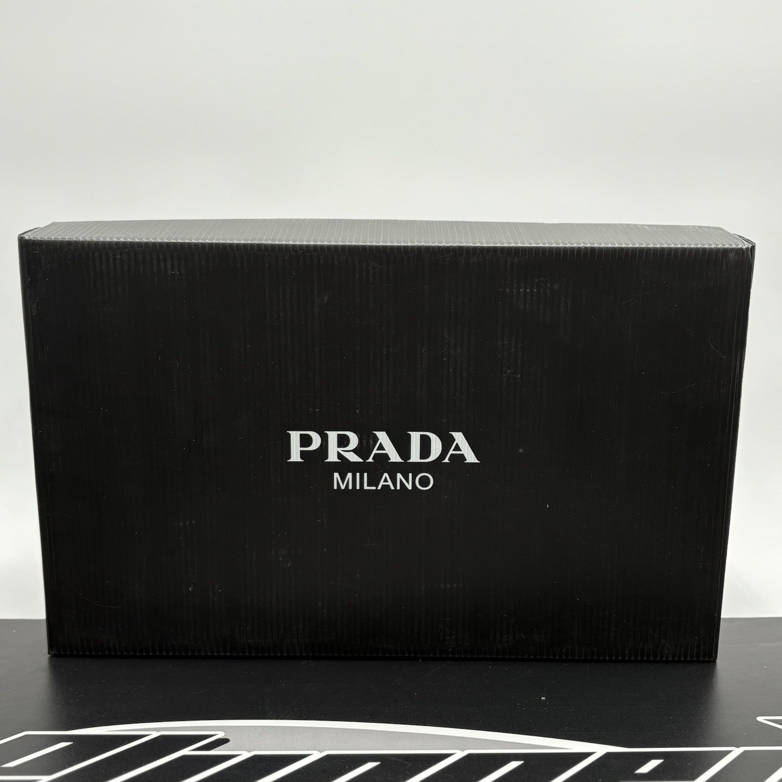 Size 11 UK (12 US) - Prada Downtown Low Leather ' Black White ' | SUPER CLEAN!