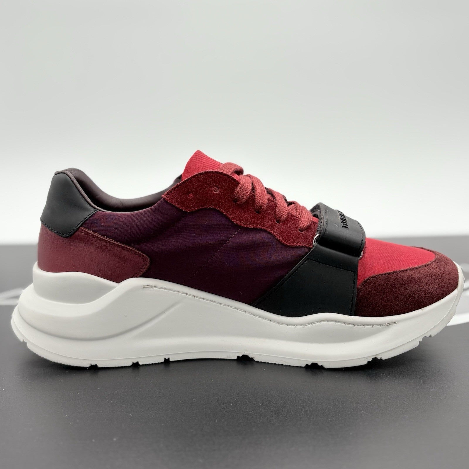 Size 43.5 (10.5 US) - Burberry Regis Sneaker ' Red Black ' | GREAT CONDITION!