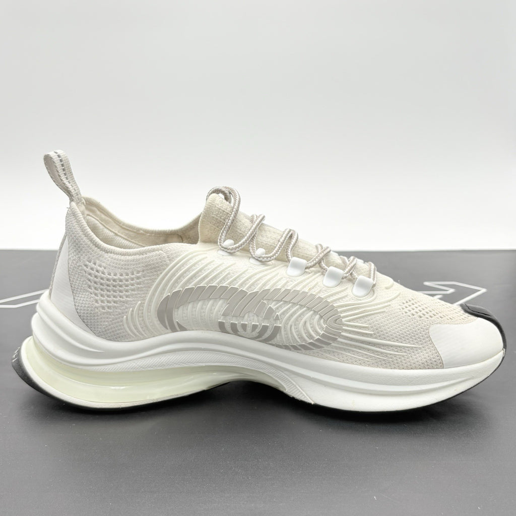 Size 8.5 G (9 US) Gucci Interlocking G Run Sneaker ' White ' | EXCELLENT COND!