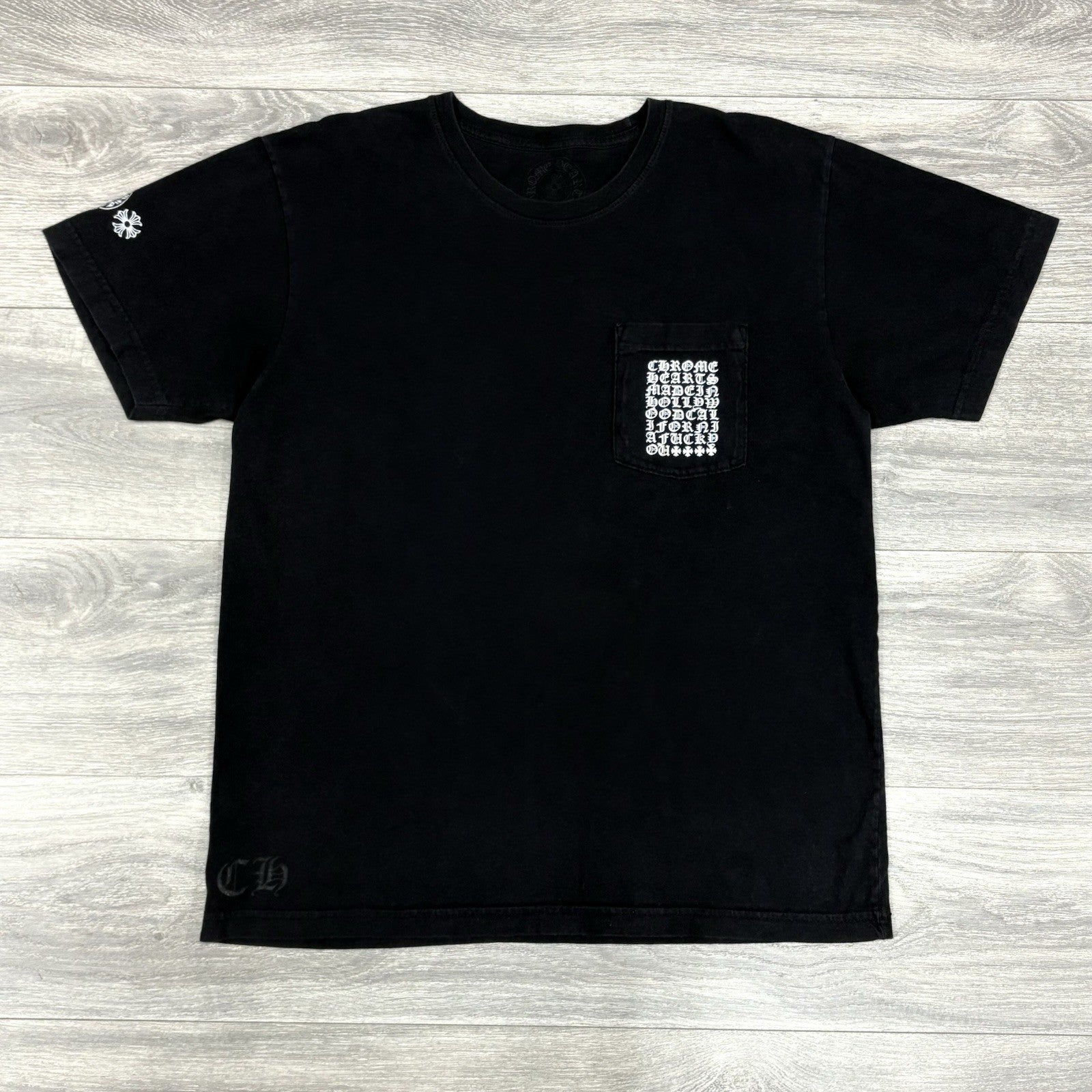Size L - Chrome Hearts Multi Logo T-Shirt ' Black ' | GREAT CONDITION!