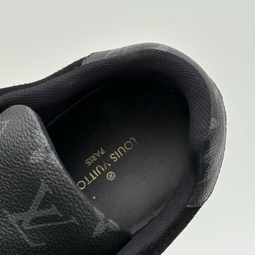 Size 7.5 LV (8.5-9 US) - Louis Vuitton Trainer ' Black Monogram ' | GREAT COND!