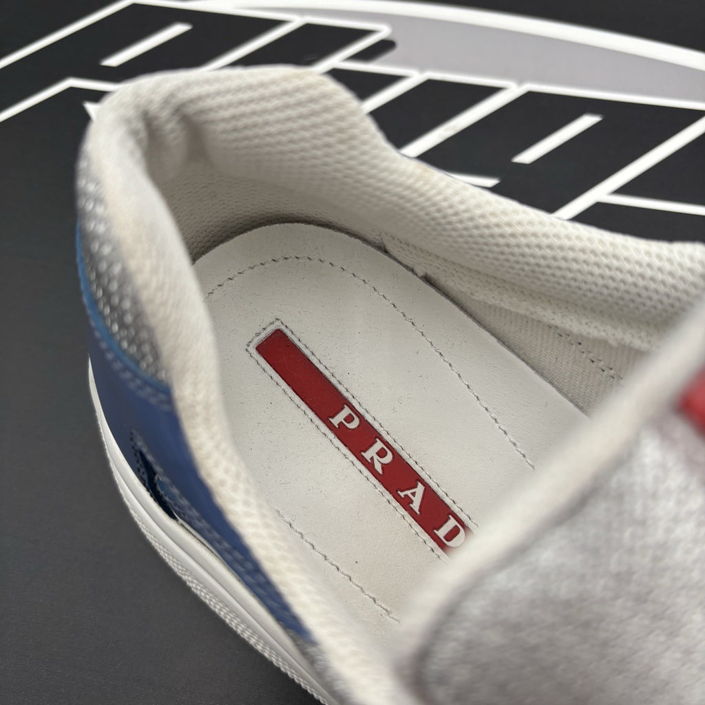 Size 7 UK (8 US) - Prada Americas Cup ' Aviation Blue, Silver' | GOOD CONDITION!