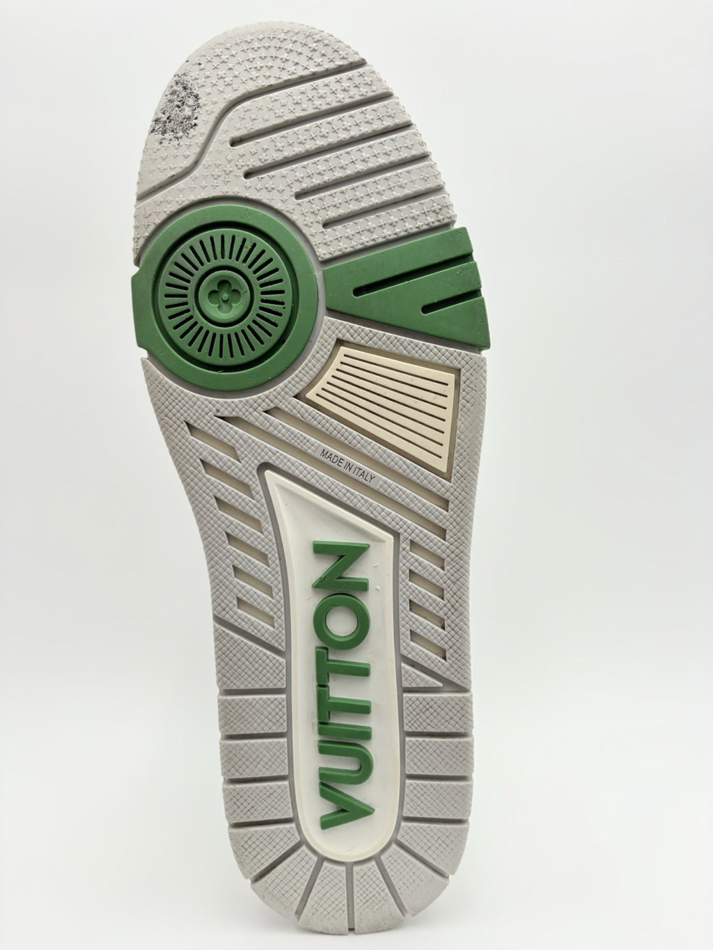 Size 10 LV (11-11.5 US) Louis Vuitton Strap Trainer ' Green ' | SUPER CLEAN!