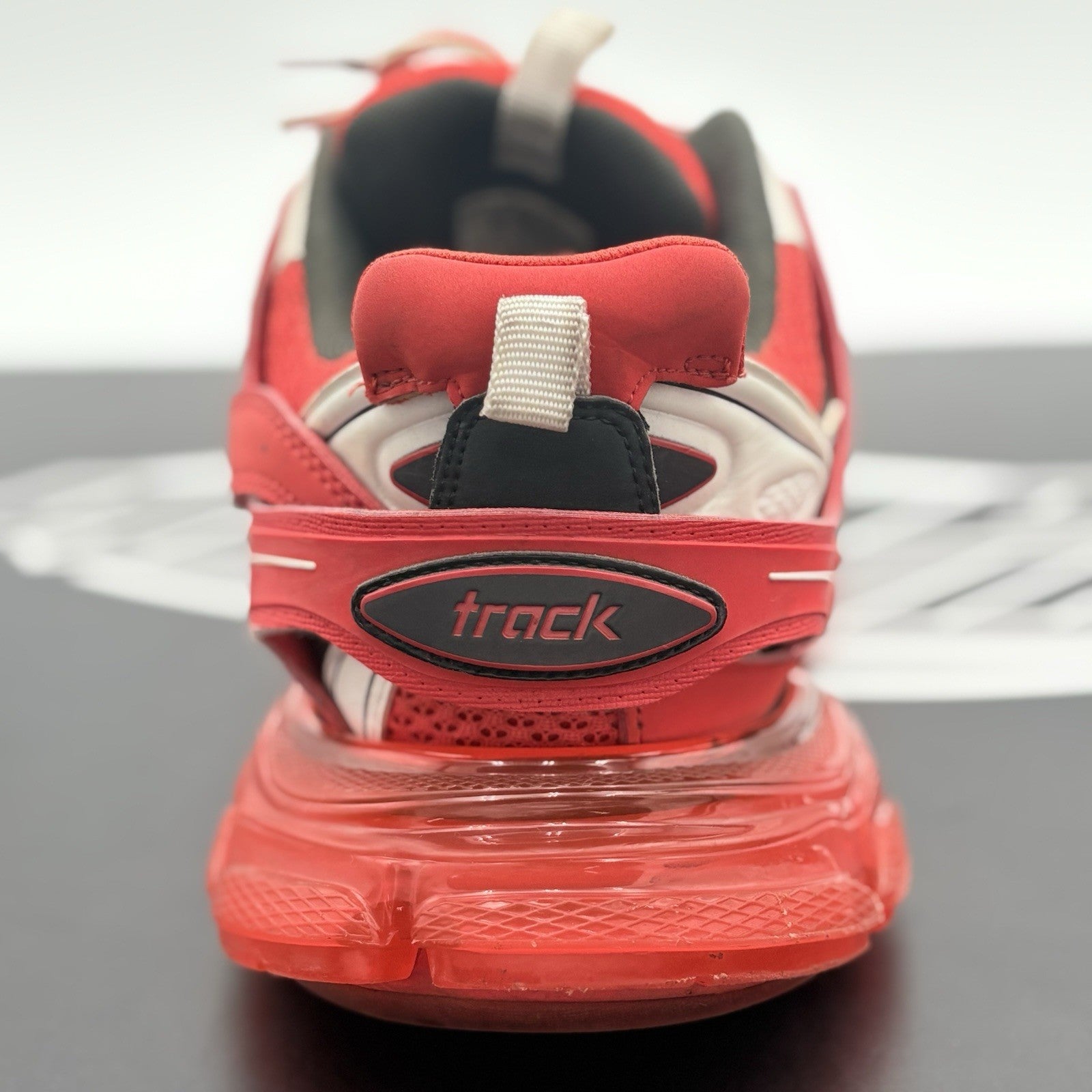 Size 42 (9 US) - Balenciaga Track Clear Sole ' Red ' | GOOD CONDITION!