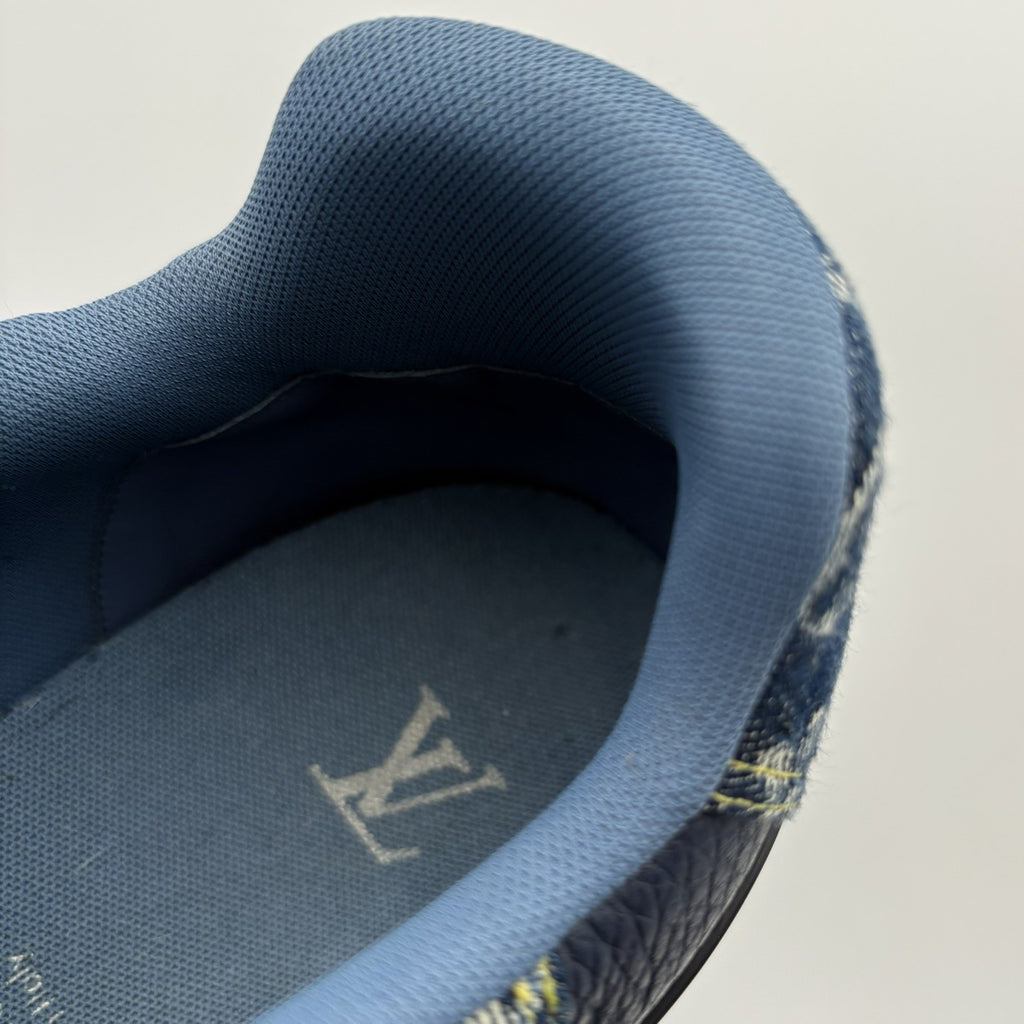 Size 11 LV (12-12.5 US) Louis Vuitton Trainer ' Monogram Navy ' | GREAT COND!