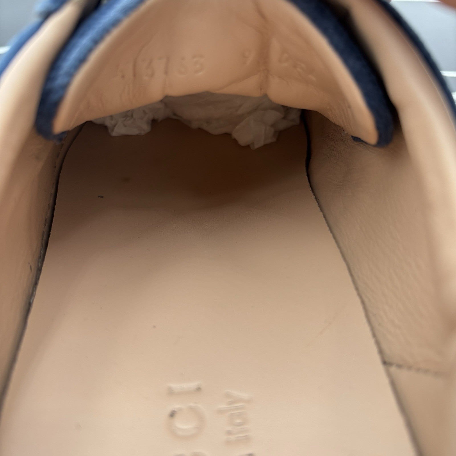 Size 9 G (9.5 US) - Gucci Ace ‘ Velvet Blue ‘ | GOOD CONDITION!