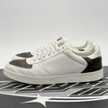 Size 9 LV (10-10.5 US) - Louis Vuitton Rivoli Leather  ' White Brown ' | GOOD!