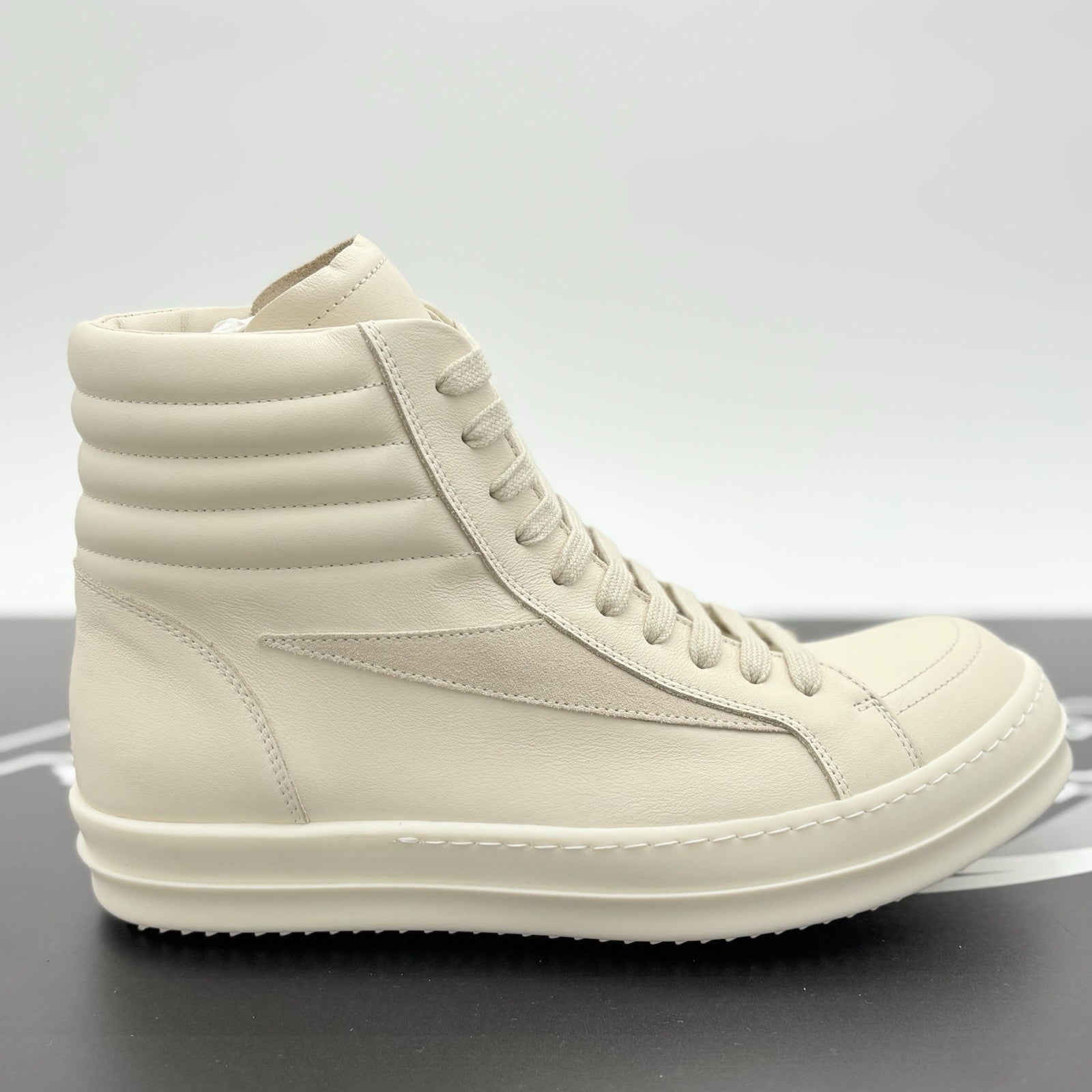 Size 41 (8 US) Rick Owens Hollywood Vintage Leather High ' Off White ' | NEW!