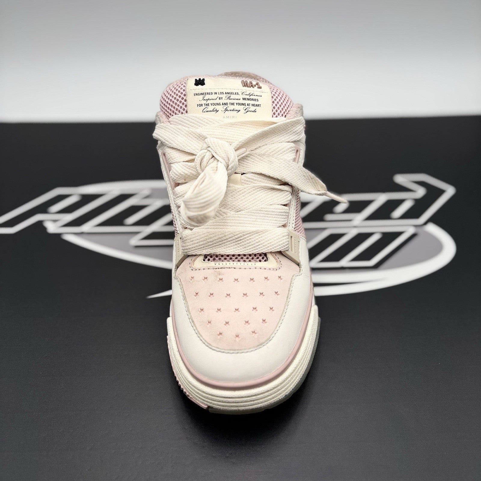 Size 41 (8 US) Amiri MA-1 ' White Pink ' | GOOD CONDITION!