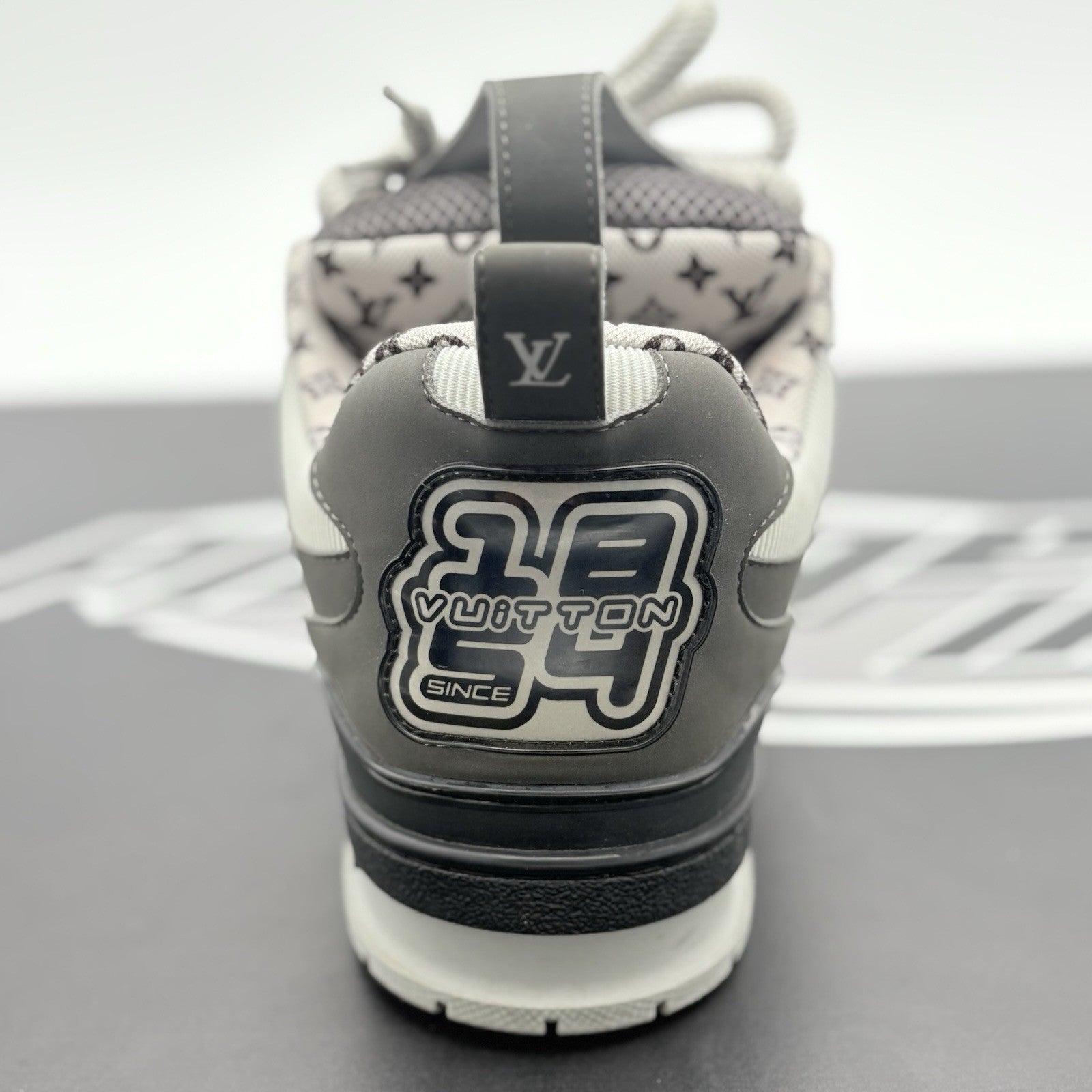 Size 8 LV (9-9.5 US) Louis Vuitton Skate ' Black Grey White ' | SUPER CLEAN!