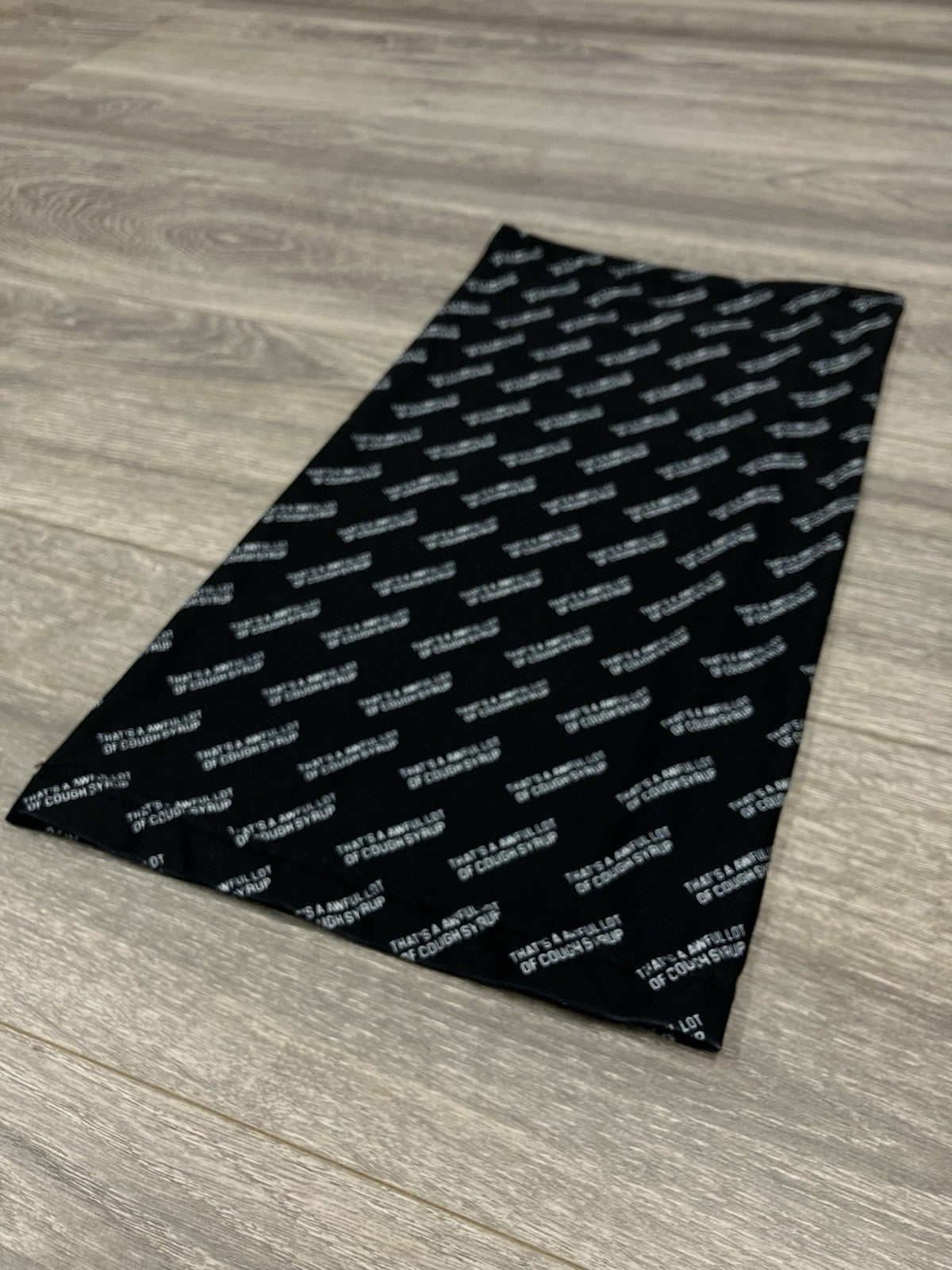 Thats A Awful Lot Of Cough Syrup Neck Scarf ' Black, White ' | BRAND NEW!