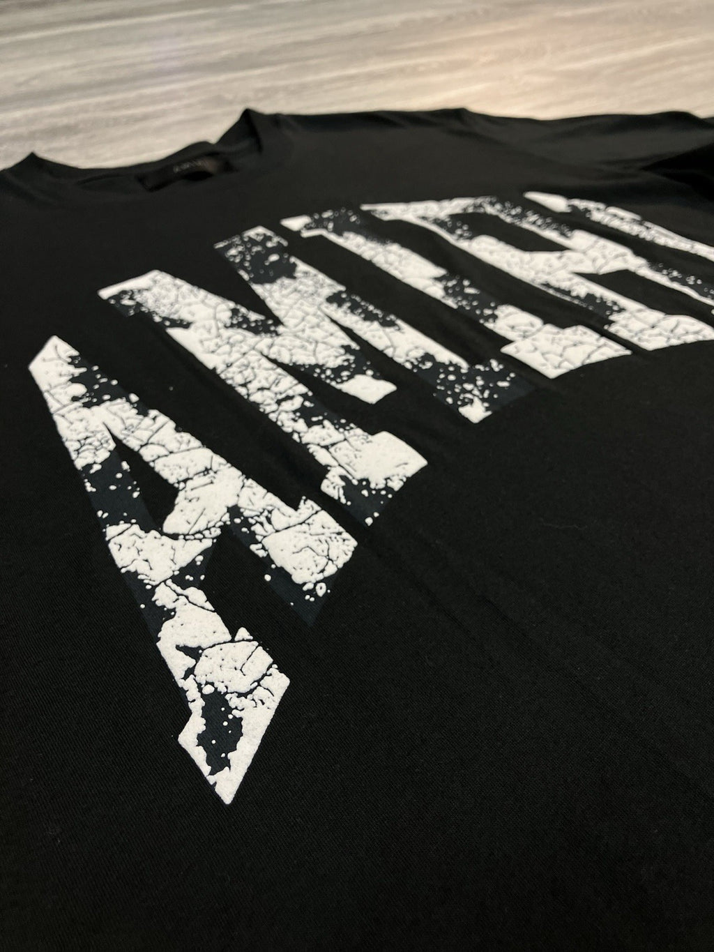 Size Small - Amiri Collegiate Logo Tee ' Black ' | GOOD CONDITION!
