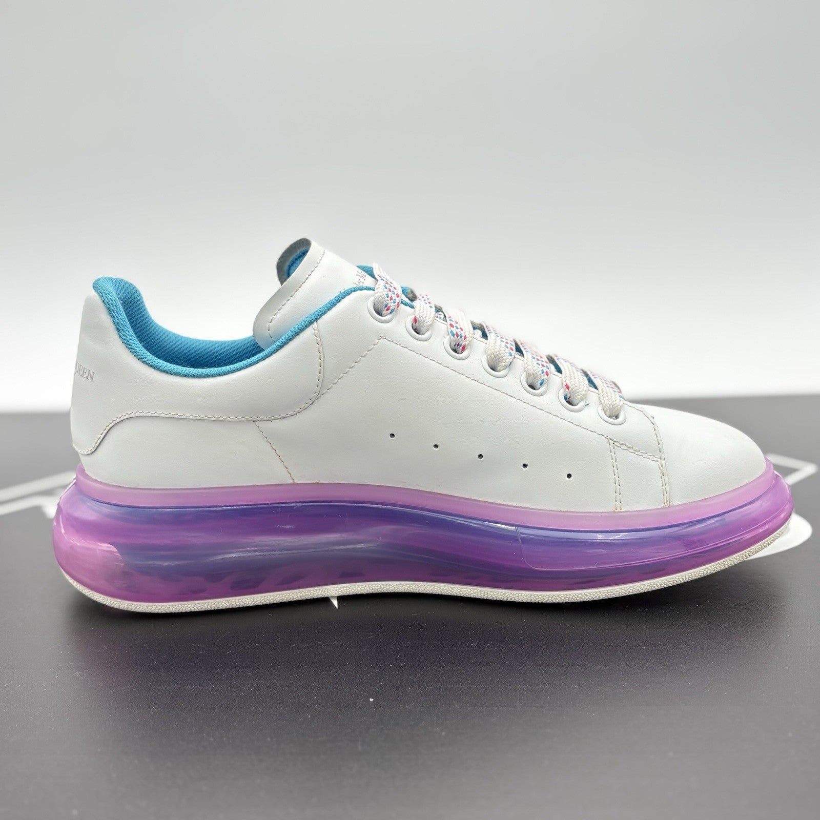 Size 42 (9 US) Alexander McQueen ' Transparent Sole White Purple ' | GREAT COND!