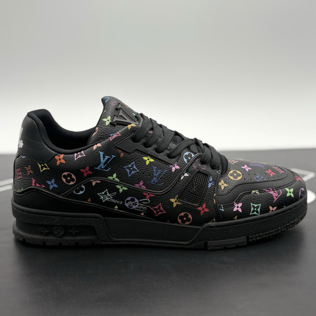 Size 8 LV (9-9.5 US) Louis Vuitton X Murakami Trainer ' Black ' | SUPER CLEAN