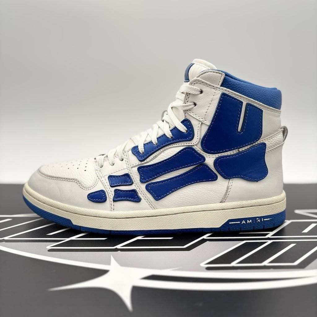 Size 43 (10 US) Amiri Skel High Top ' White Blue ' | GOOD CONDITION!