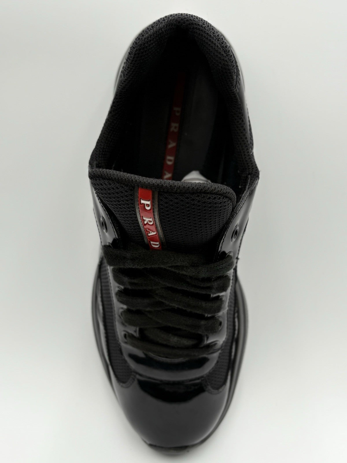 Size 7 UK (8 US) Prada Americas Cup ' Black ' | GOOD CONDITION!