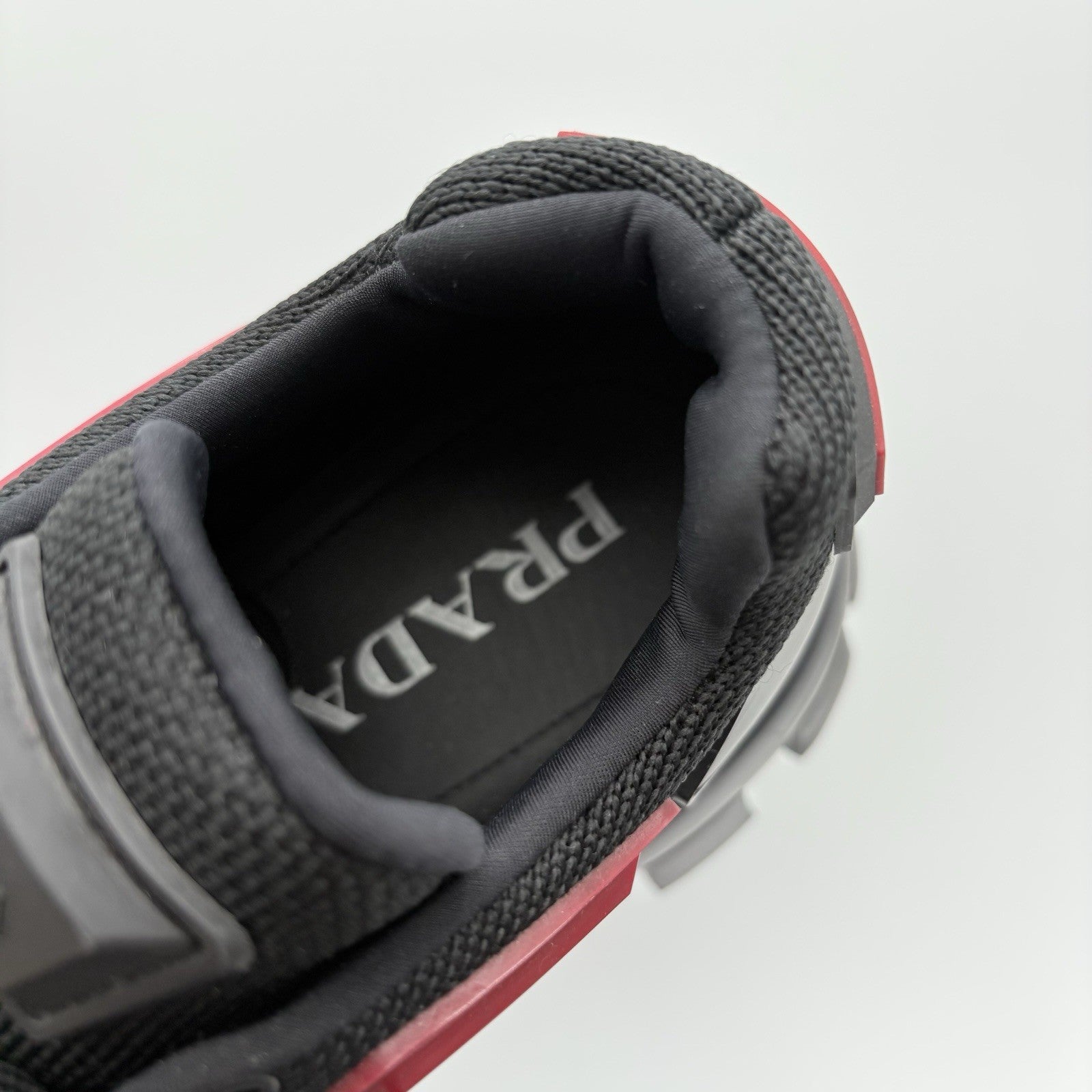 Size 7 UK (8 US) - Prada Cloudbust Thunder ' Red Black ' | SUPER CLEAN!