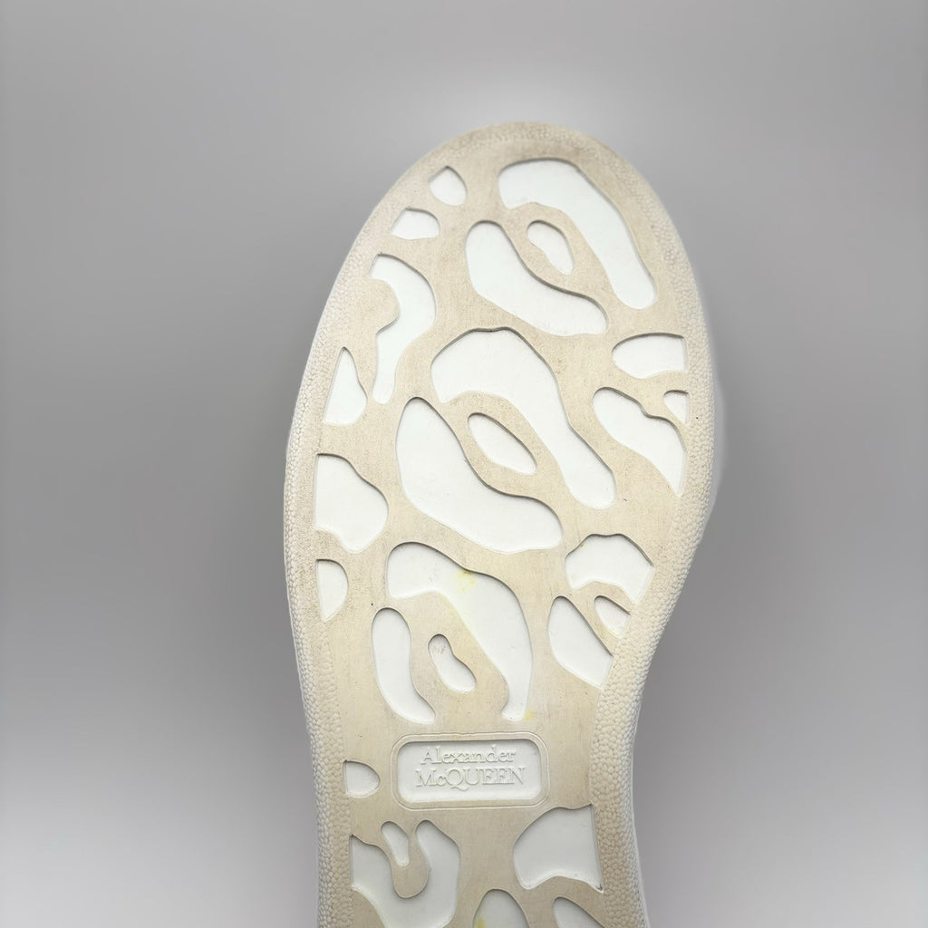 Size 41 (8 US) Alexander McQueen ' White, Pink Snake Print ' | GREAT CONDITION!