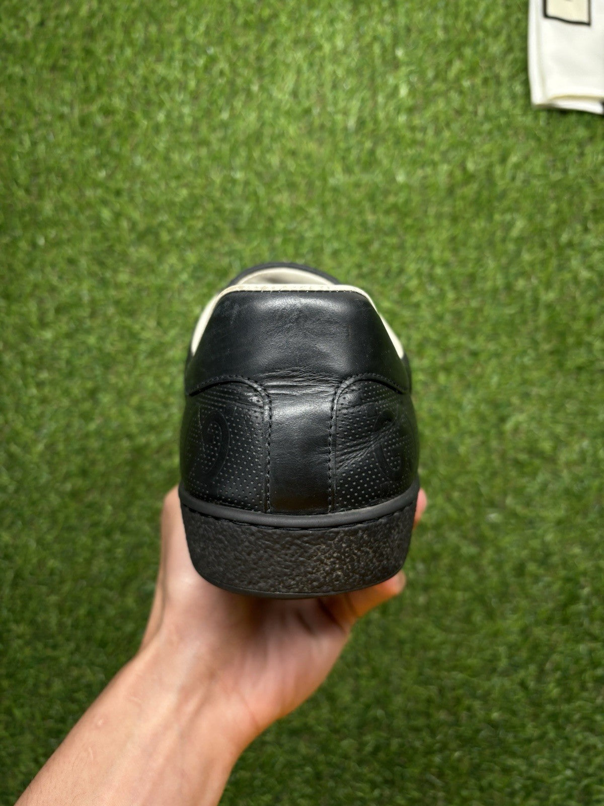 Size 9.5 G (10 US) - Gucci Ace GG ' Black ' | GOOD CONDITION!