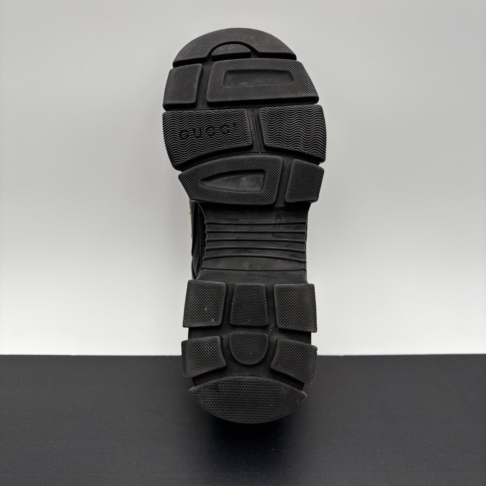 Size 8 G (8.5 US) - Gucci Flashtrek ' SEGA Black Leather ' | GOOD CONDITION!