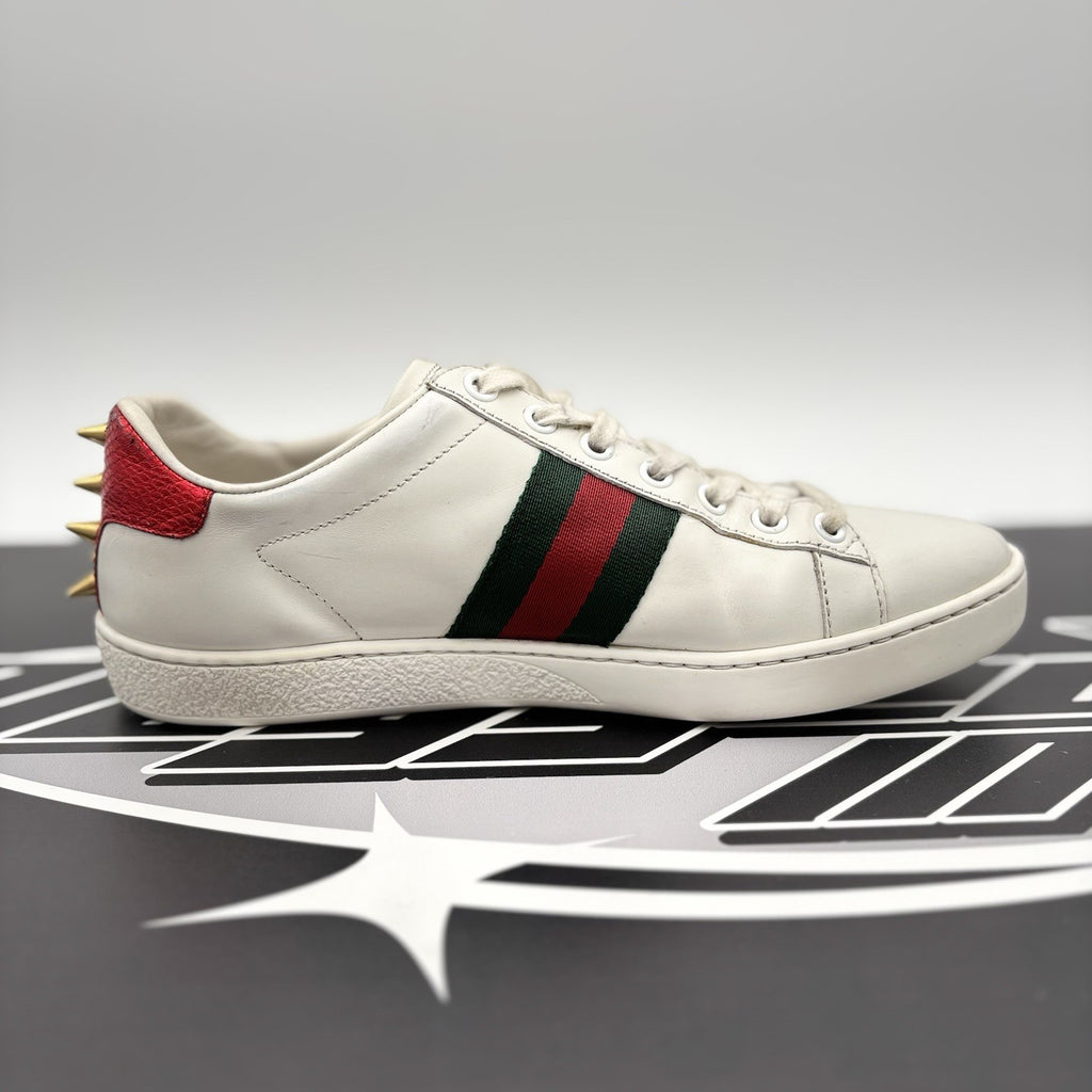 Size 36.5 - Gucci Ace Studded ' White, Pearls ' | GREAT CONDITION!