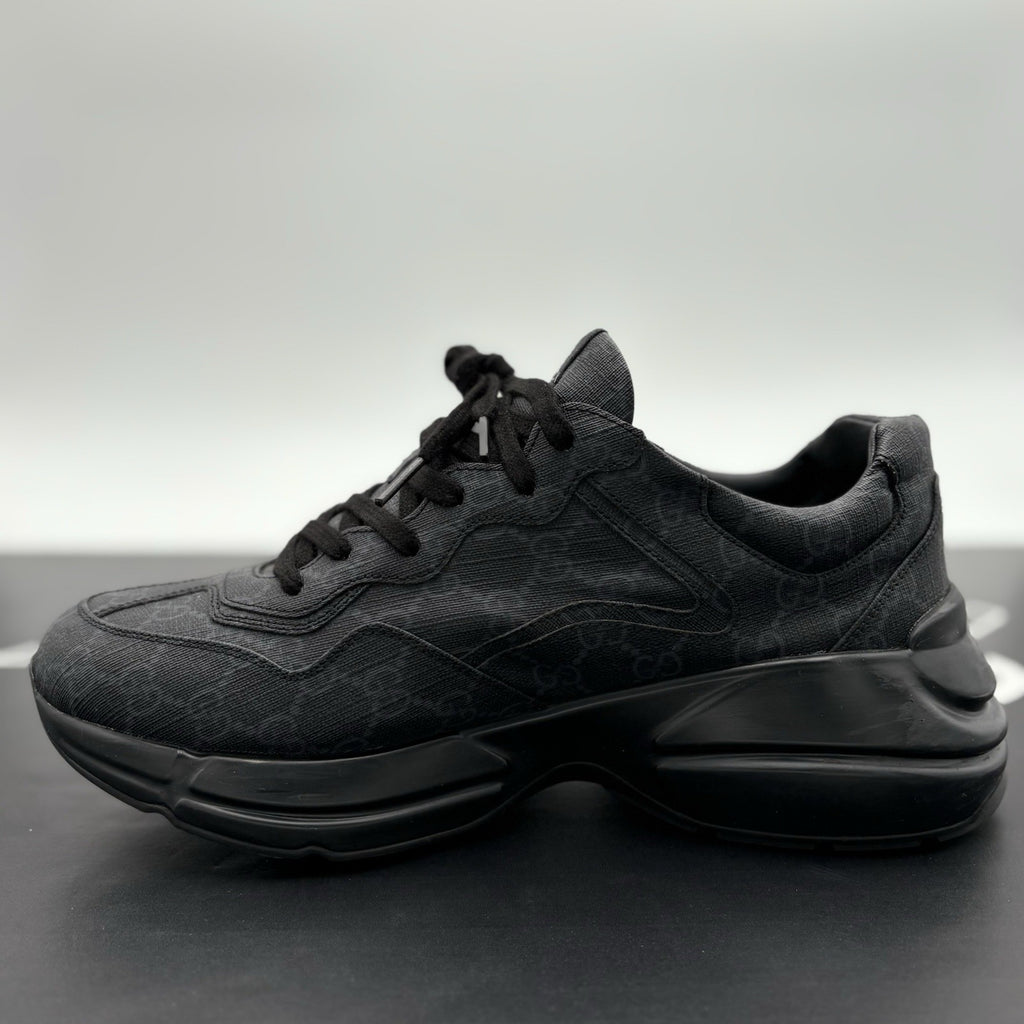 Size 8.5 G (9 US) - Gucci Rhyton ' Monogram Black ' | ONLY WORN 1-3x !