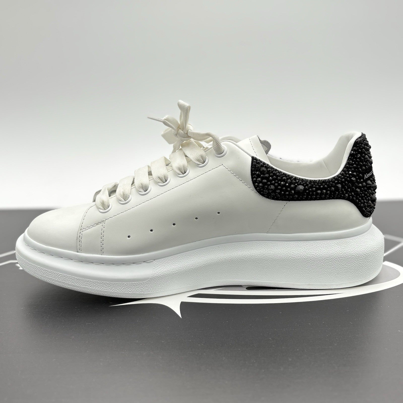 Size 45 (12 US) Alexander McQueen Oversized ' Crystal Black ' | ONLY WORN 1-3x