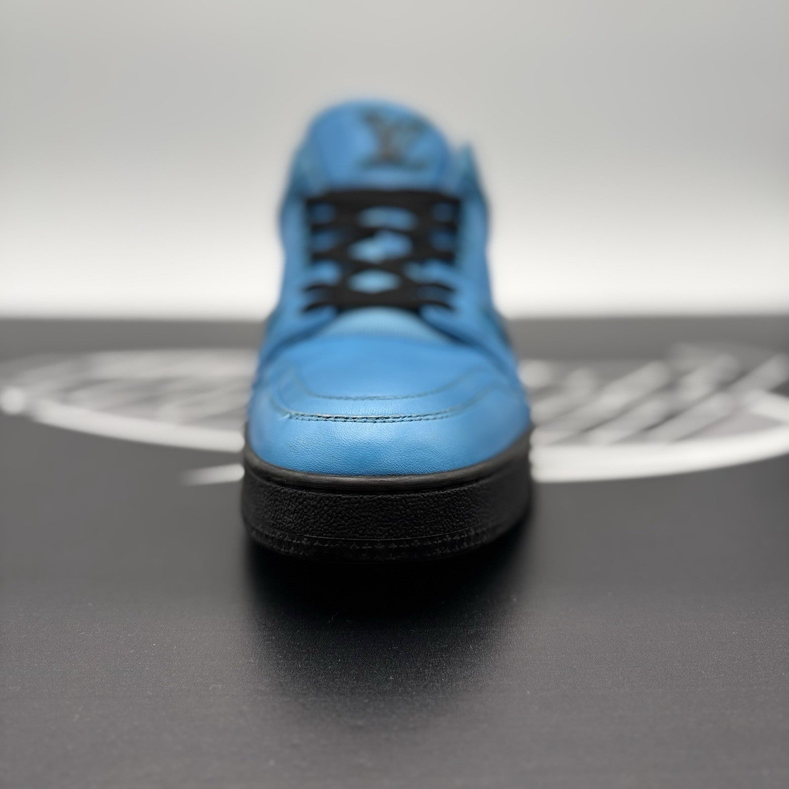 Size 7 LV (8-8.5 US) - Louis Vuitton Trainer ' Blue, Black ' | GOOD CONDITION!