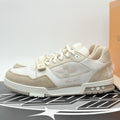 Size 12 LV (13-13.5 US) Louis Vuitton Trainer Strap ' Beige ' | GREAT CONDITION!