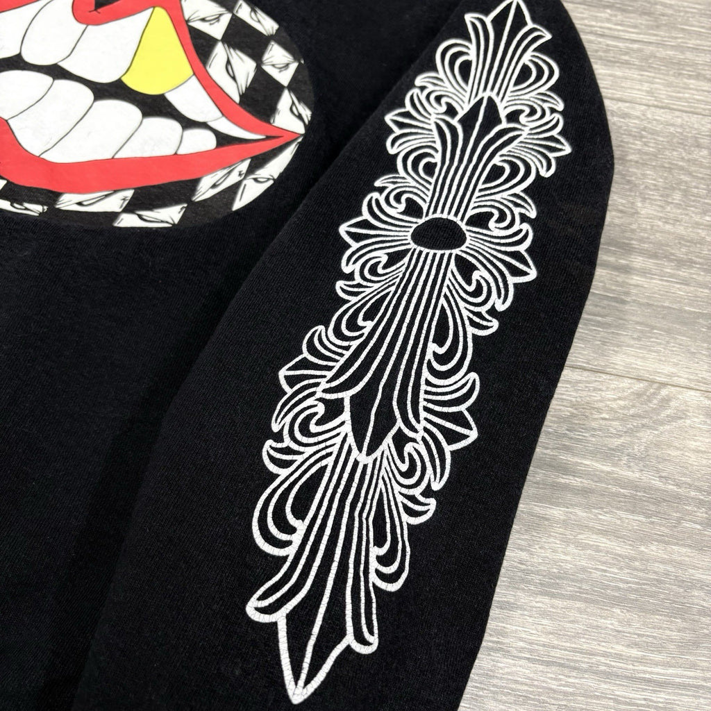 Size Small - Chrome Hearts x Matty Boy Flower Chomper Hoodie ' Black ' | CLEAN!