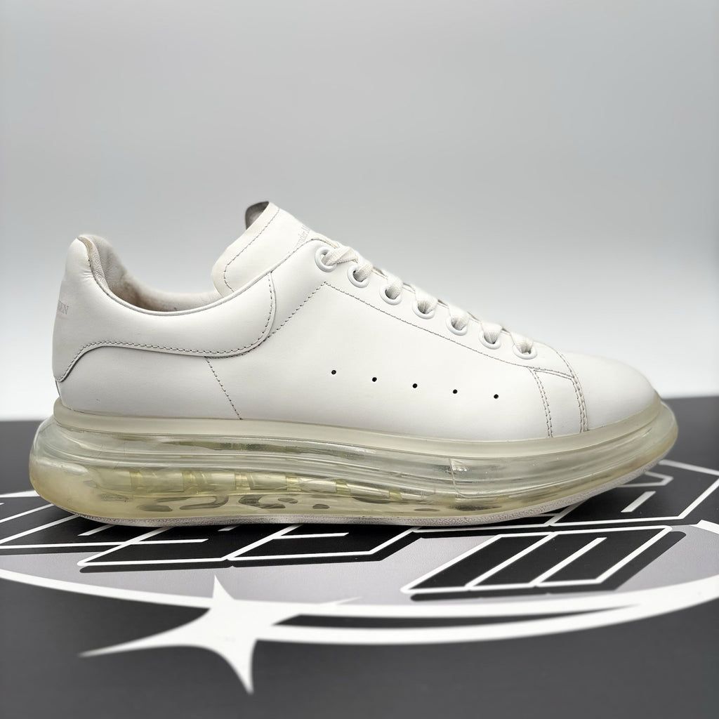 Size 45 EU (12 US) - Alexander McQueen ‘ White Clear Sole ‘