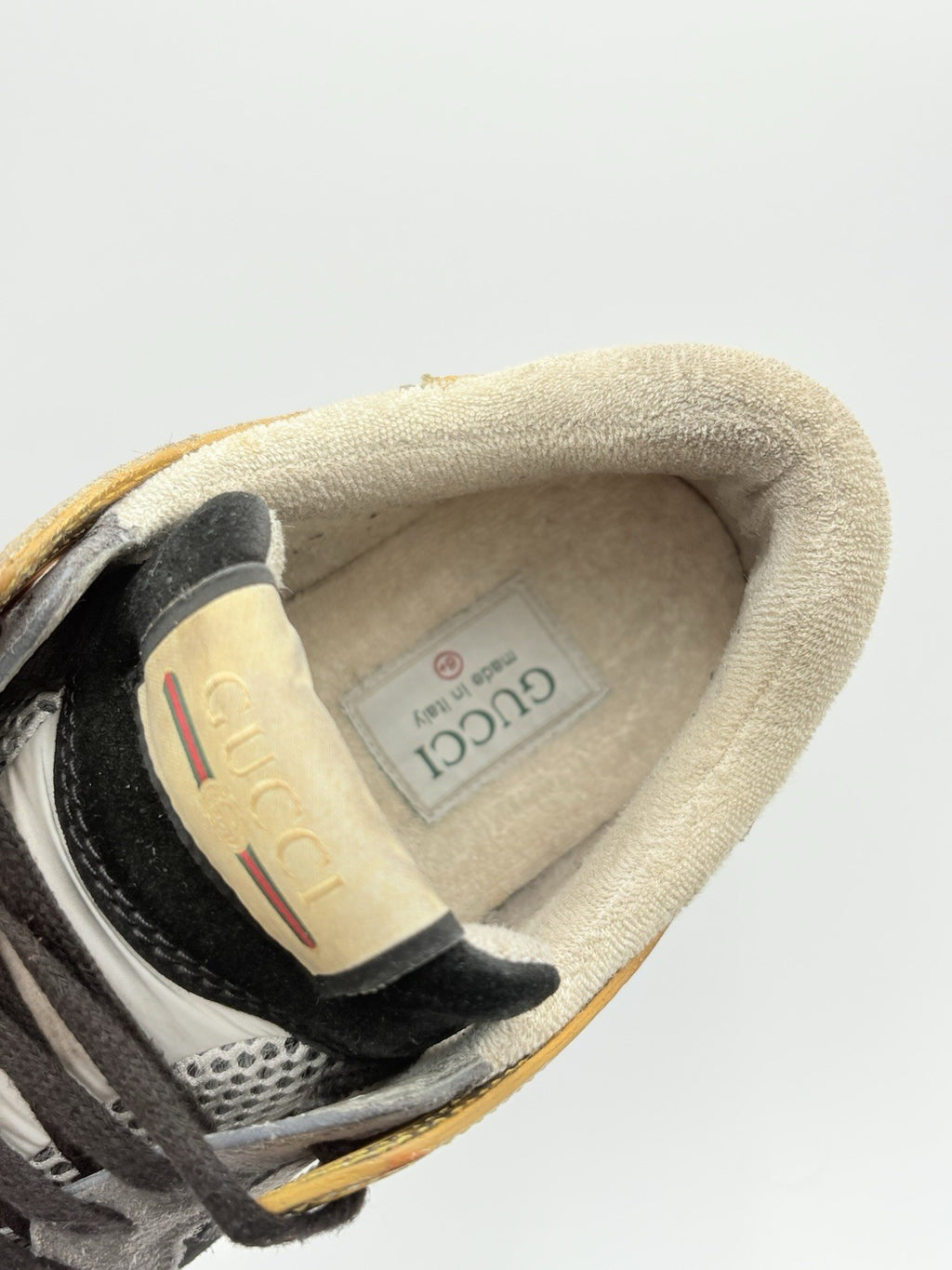 Size 6.5 G (7 US) - Gucci Ultrapace ' Yellow Tejus Printed '