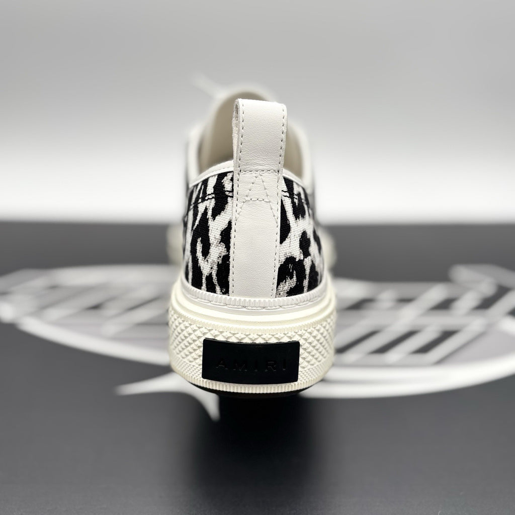 Size 43 (10US) Amiri Court Low ' White Leopard ' | Excellent!