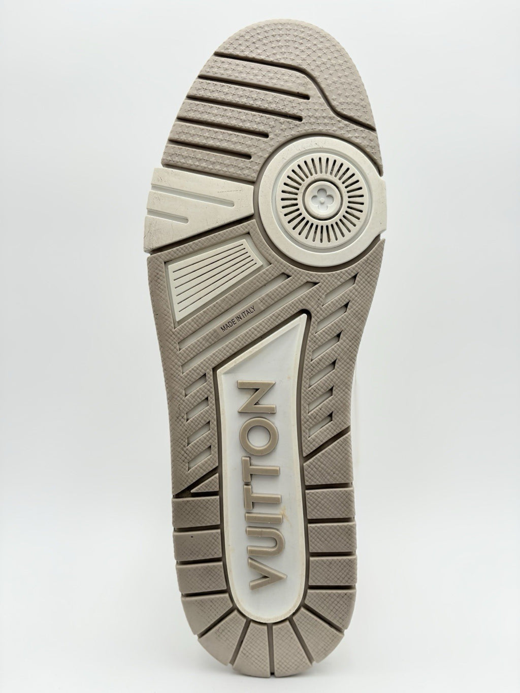 Size 12 LV (13-13.5 US) Louis Vuitton Trainer Strap ' Beige ' | GREAT CONDITION!