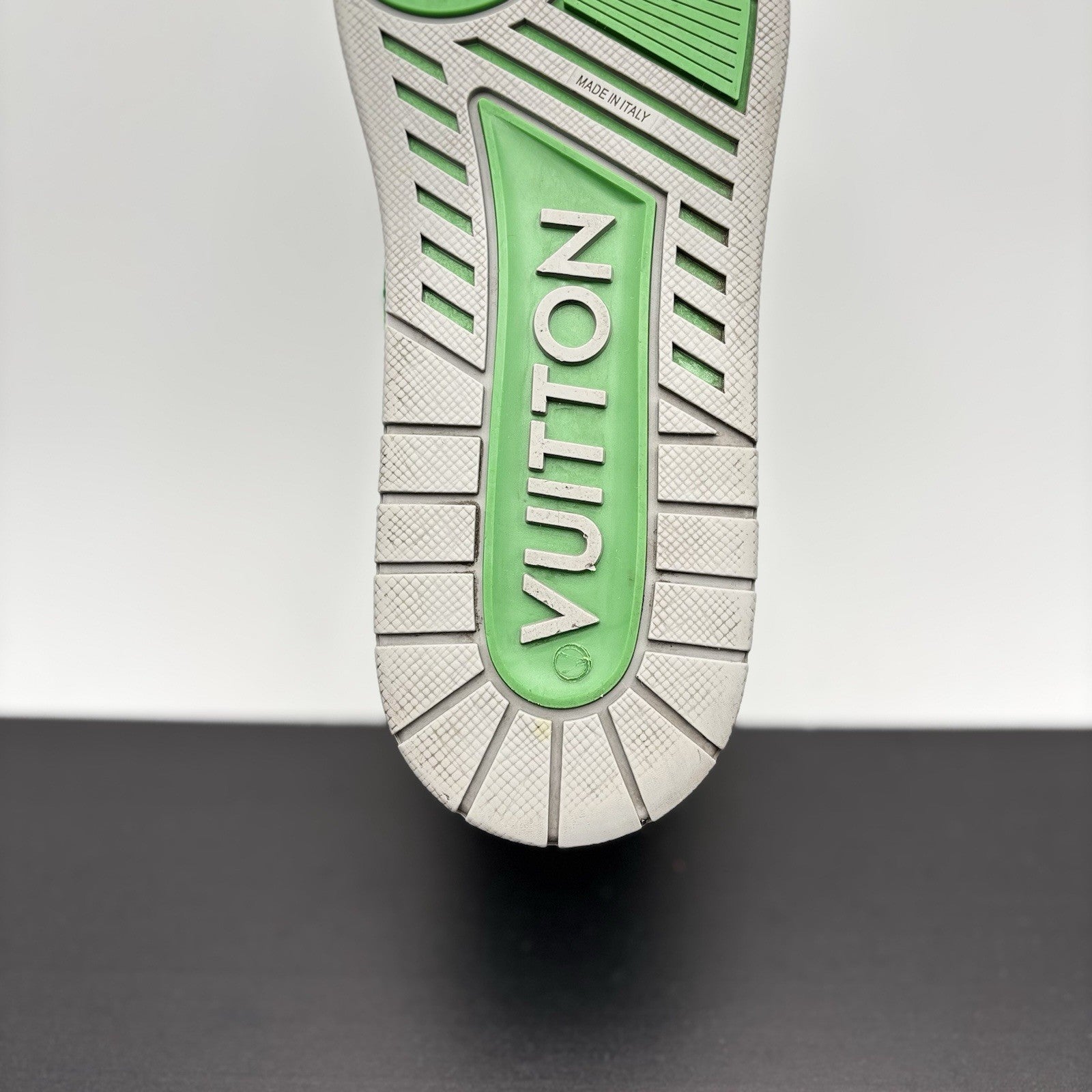 Size 10 LV (11-11.5 US) - Louis Vuitton Trainer ' Green Grey' | GOOD CONDITION!