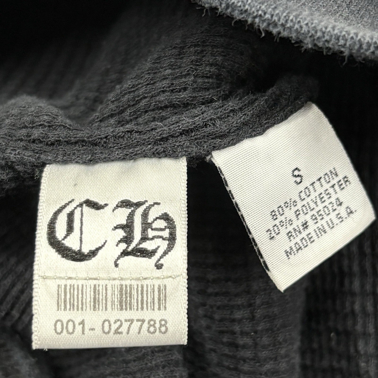 Size S - Chrome Hearts Thermal Foti Zip Up Hoodie ' Black ' | SUPER CLEAN!