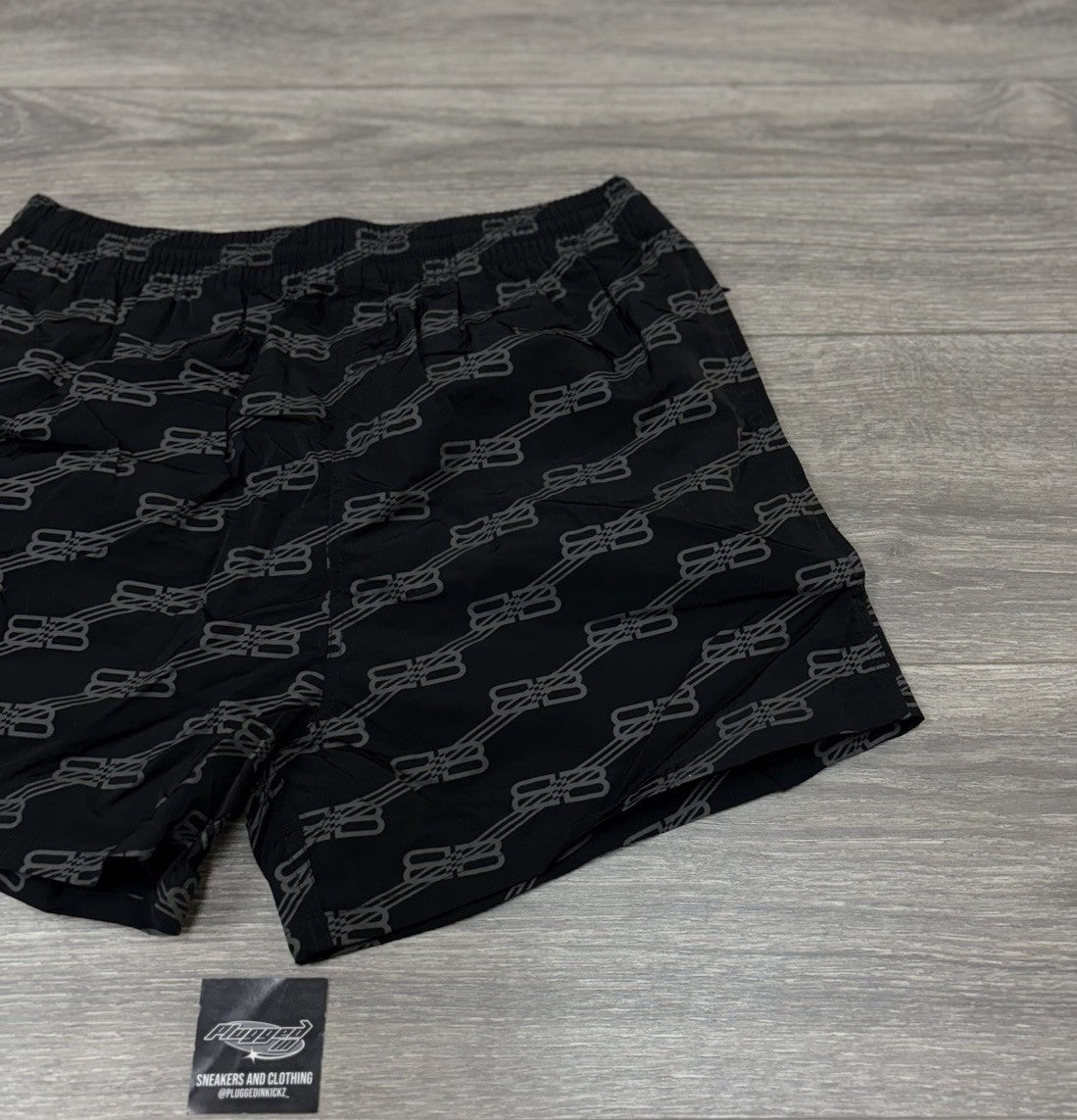 Size XS - Balenciaga BB Monogram Swim Shorts ' Black ' | NEW!