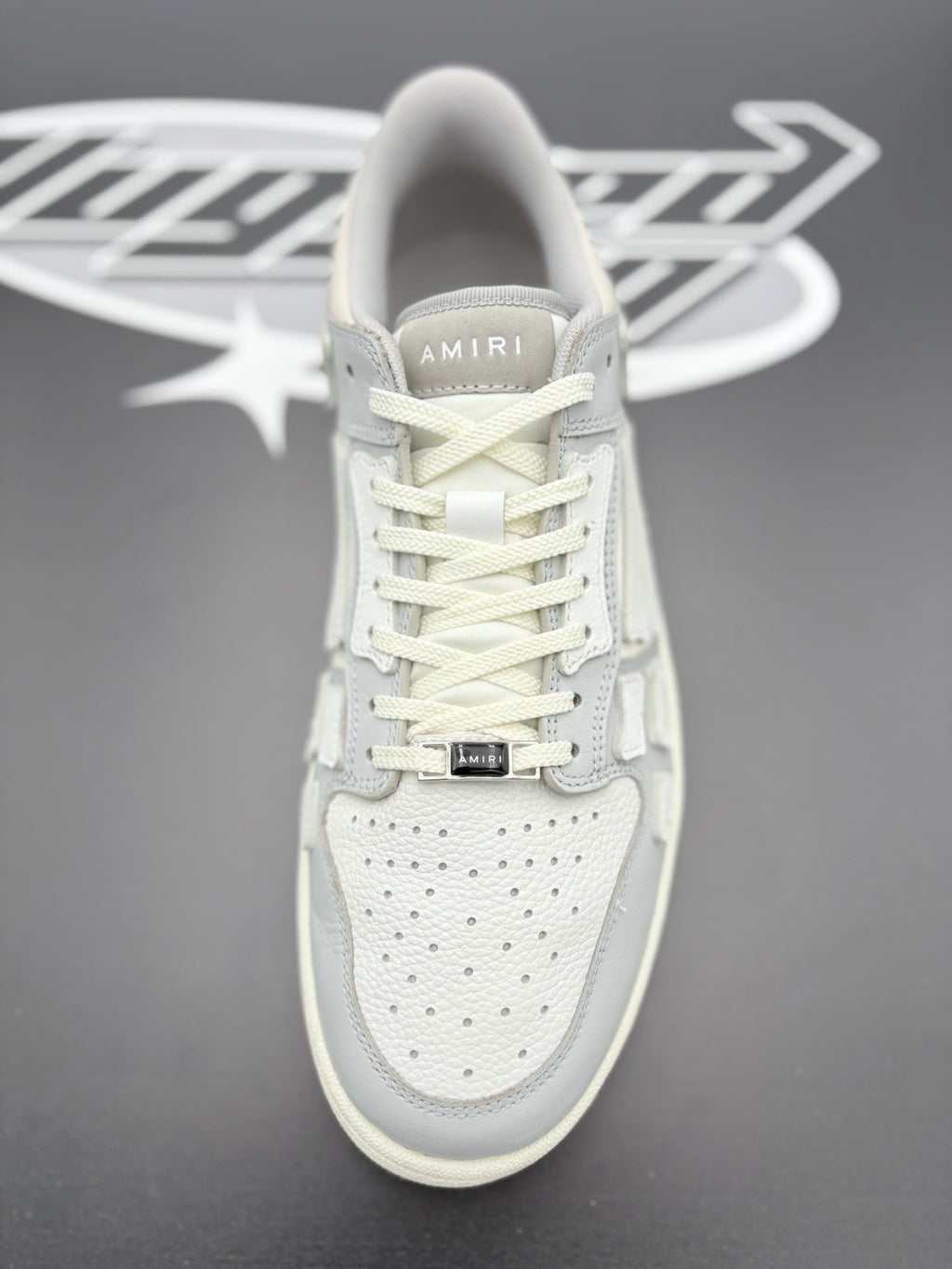 Size 45 (12 US) Amiri Skel Low Top Sneakers ' Grey ' | SUPER CLEAN!