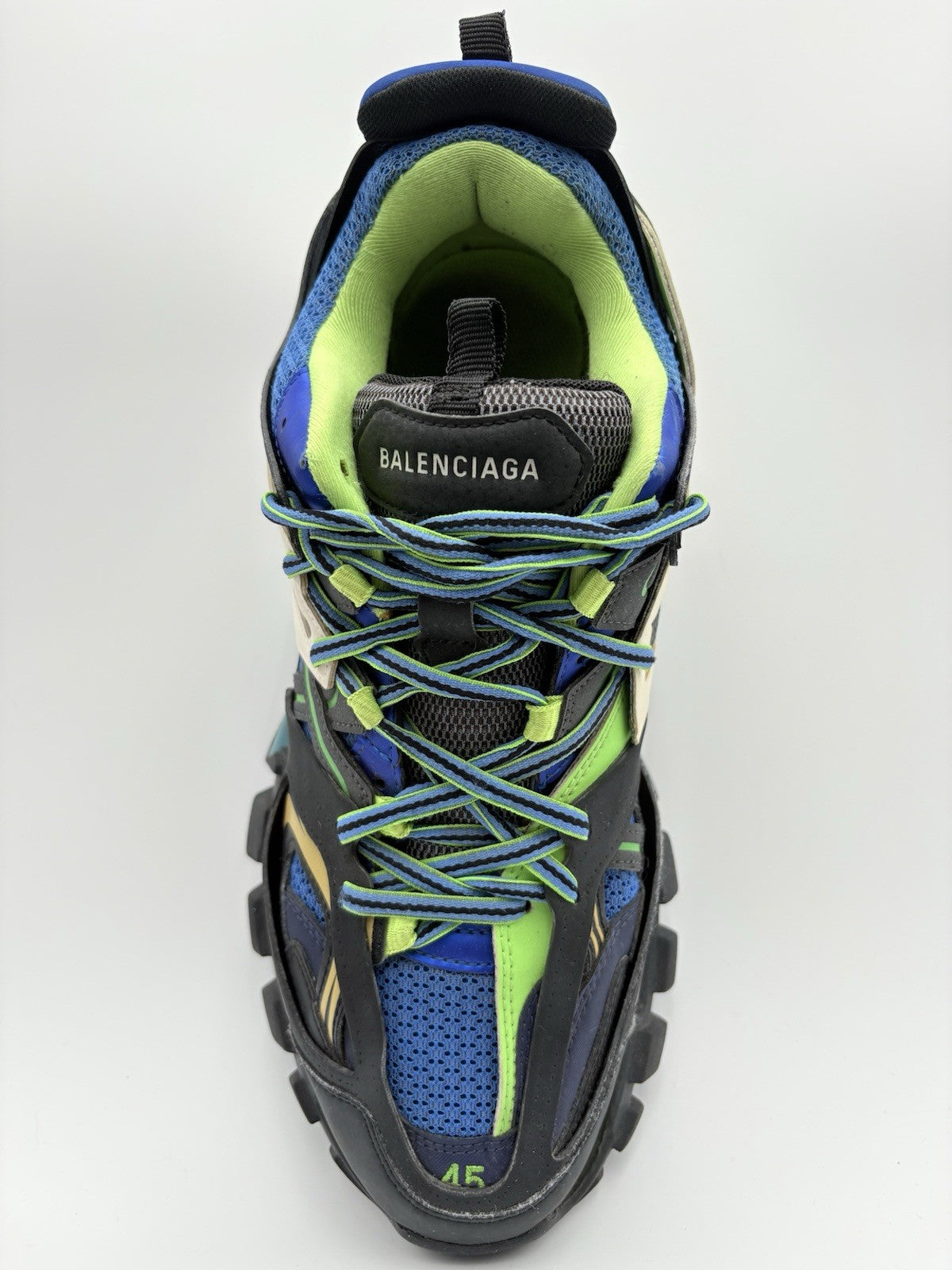 Size 45 (12 US) - Balenciaga Track ' Black Green Blue Gold ' | GREAT CONDITION!