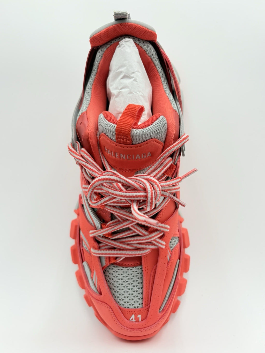 Size 41 (8 US) - Balenciaga Track Sneaker ' Orange Gray ' | BRAND NEW!